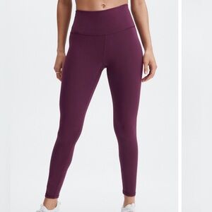 Fabletics Powerhold Burgundy Leggings Size Small